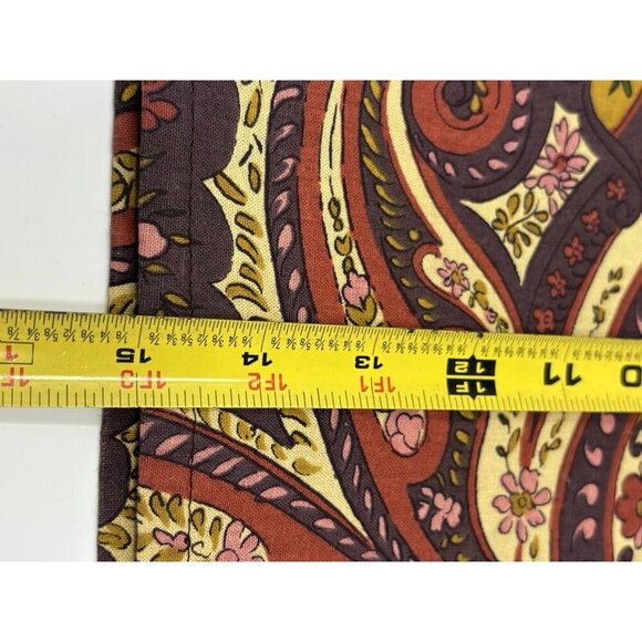 April Cornell Set Of Four Paisley Eggplant Red Square Cloth Cotton Napkins - Picture 6 of 10